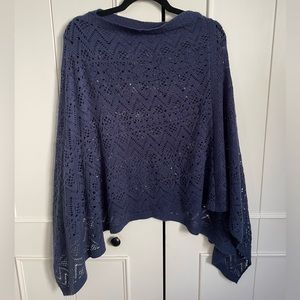 Knit poncho